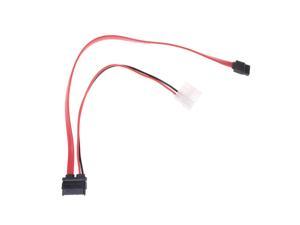 7 + 6 Pin Slimline SATA Cable for Slim Laptop SATA DVD CD-RW Drive Power Adapter Cable Notebook Optical Drive Cable Line