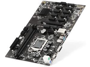 B250 BTC Mining Machine Motherboard 12 PCI-E16X Graph Card SODIMM LGA 1151 DDR4 SATA3.0 Support VGA DVI for Miner