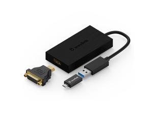 USB to HDMI Adapter, USB to DVI Adapter, Wavlink USB 3.0 to HDMI 4K Video Graphic Converter, 4K Multi-Display Adapter, Compatible with Windows 7/8/8.1/10, Mac OS 10.10 or above, Chrome, Android 7.1 USB to HDMI Adapter, USB to DVI Adapter, Wavlink USB 3.0 to HDMI 4K Video Graphic Converter, 4K Multi-Display Adapter, Compatible with Windows 7/8/8.1/10, Mac OS 10.10 or above, Chrome, Android 7.1