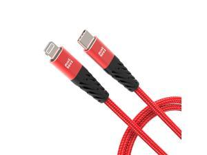 USB C to Lighning Cable, Minthouz [1-Pack 3ft] Lightning to USB-C 3A/60W Fast Charging Cable, Fast Data Sync Transfer Cord, MFi Certified, Compatible with iPhone 12/ 12 Mini/ 12 Pro/ 12 Pro Max, Red
