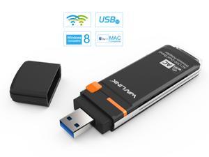 Wavlink Wireless USB WiFi Adapter for PC - 802.11AC 1300Mbps Dual 5G/2.4G WiFi USB for Desktop Laptop MAC Windows 10/8/8.1/7/Vista/XP/Mac10.6/10.13, WiFi USB Computer Network Adapters