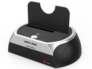 Wavlink USB 2.0 to SATA I/II/III Dual Bay External Hard Drive Docking Station for 2.5 or 3.5in HDD, SSD with Hard Drive Duplicator/Cloner Function
