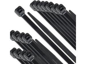 Strong 50 lb Test Southwire 58298940 11-Inch Heavy Duty Cable Ties Pack of 15 Black Universal Easy Zip