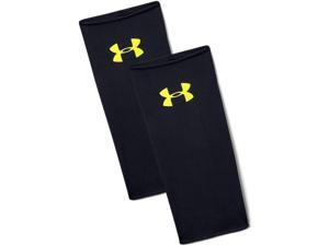 Under Armour Shinguard Sleeves, Ergonomic shin pads holder for Kids, breathable sleeves for football shin guards Kids, Black (Black / High-Vis Yellow), M Under Armour Shinguard Sleeves, Ergonomic shin pads holder for Kids, breathable sleeves for football shin guards Kids, Black (Black / High-Vis Yellow), M
