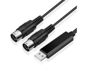 TNP Midi to USB Cable Interface Converter - IN OUT Midi Cable Host Adapter Plug Controller Wire Cord For Keyboard Synthesizer Piano Instrument to Mac Computer PC Windows Laptop Music Studio (1.8 M) TNP Midi to USB Cable Interface Converter - IN OUT Midi Cable Host Adapter Plug Controller Wire Cord For Keyboard Synthesizer Piano Instrument to Mac Computer PC Windows Laptop Music Studio (1.8 M)