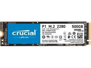 Crucial P1 500 GB CT500P1SSD8 Internal Solid State Drive-up to 1900 MB/s (3D NAND, NVMe, PCIe, M.2) Crucial P1 500 GB CT500P1SSD8 Internal Solid State Drive-up to 1900 MB/s (3D NAND, NVMe, PCIe, M.2)