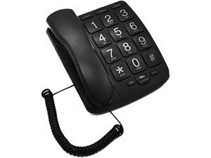 Vision or Hearing Impaired Seniors and Elderly People LATNEX EMF Protection and Safe Landline Corded Telephone Home Black Phone Used by Electromagnetic Sensitive Individuals