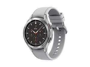 Samsung Galaxy Watch4 Classic Smart Watch, Rotating Bezel, Health Monitoring, Fitness Tracker, Bluetooth, 46mm, Silver (UK Version)