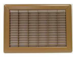 Imperial Brown Heavy Gauge Steel Floor Grille made for a hole size of 14" x 30" - Overall Dimensions of 15 13/16" x 31 13/16"