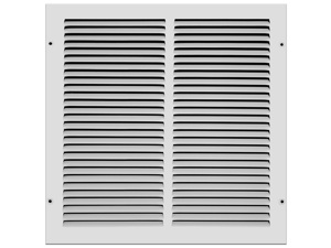 Accord White Wall Return Air Grille made for a hole size of 14" x 14" - Overall Dimensions 15 3/4" x 15 3/4"