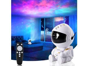 Star Projector Night Light, SMY Astronaut Light Projector, Starry Galaxy Nebula Aurora Laser Sky Lights Lamp, Ceiling Bedroom Decor Birthday Christmas Gifts for Kids Adults