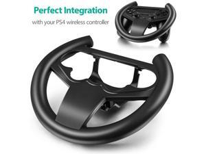 Gaming Racing Steering Wheel For PS 4, Compact Lightweight Gamepad Joypad Grip Controller With Detachable Cover Gaming Racing Steering Wheel For PS 4, Compact Lightweight Gamepad Joypad Grip Controller With Detachable Cover