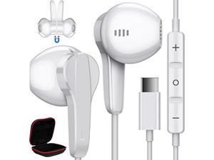 USB Type C Headphones for Samsung S23 Ultra S22 A53Wired Earbuds Noise Cancelling Headphones with Mic Stereo Volume Control Magnetic inEar Earbuds for Galaxy Z Flip 3 4 Pixel 7 Pro Oneplus 11