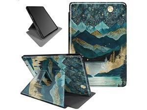BFSEROBJ Case for Kindle Fire HD 8  Fire HD 8 Plus Tablet 10th12th Generation 20202022 Release 360 Rotating Degree Stand Lightweight Protective Smart Cover with Auto WakeSleep  Mountains