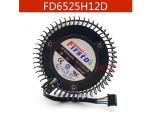 FD6525H12D 65mm 12V 1.3A 4 Pin Video Card Cooler Fan For AMD Radeon R9 270 270X Graphics Card Cooling Fan FD6525H12D 65mm 12V 1.3A 4 Pin Video Card Cooler Fan For AMD Radeon R9 270 270X Graphics Card Cooling Fan