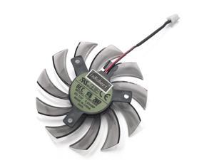 T128010SM Everflow 75mm 2Pin 2 Wire Cooler Fan Replace For Gigabyte N470SO N580UD N580SO GTX460 GTX580 HD5870 Graphics Card