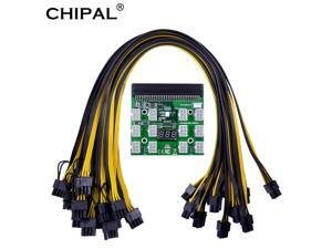 Power Module Breakout Board Kits with 12pcs 6Pin to 6+2 8Pin Power Cable for HP 1200W 750W PSU GPU Mining Ethereum ETH Power Module Breakout Board Kits with 12pcs 6Pin to 6+2 8Pin Power Cable for HP 1200W 750W PSU GPU Mining Ethereum ETH