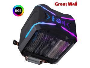 Great Wall G400 RGB CPU Cooler Fan 92mm 4PIN 4 Heatpipes Computer Air Cooling Radiator for Intel LGA 1150 1151 1155 1156 LGA775, White Great Wall G400 RGB CPU Cooler Fan 92mm 4PIN 4 Heatpipes Computer Air Cooling Radiator for Intel LGA 1150 1151 1155 1156 LGA775, White