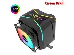 Great Wall G400 RGB CPU Cooler Fan 92mm Dual Fan 4 Heat Pipes Air Cooling Radiator for Intel LGA 1150 1151 1155 1156 LGA 775 1200 Socket AMD AM4 AM3 FM2, Only Edition Great Wall G400 RGB CPU Cooler Fan 92mm Dual Fan 4 Heat Pipes Air Cooling Radiator for Intel LGA 1150 1151 1155 1156 LGA 775 1200 Socket AMD AM4 AM3 FM2, Only Edition