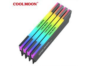 Coolmoon CR-D134S ARGB RAM Memory Vest Heatsink 15v-3pin male female interface, Support controller