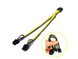 PCI-e 8pin to Dual 8Pin / PCIe 8pin-2x(6+2pin) Graphics Video Card Power Cable PCI Express Power Splitter Cable Computer Cable PCI-e 8pin to Dual 8Pin / PCIe 8pin-2x(6+2pin) Graphics Video Card Power Cable PCI Express Power Splitter Cable Computer Cable