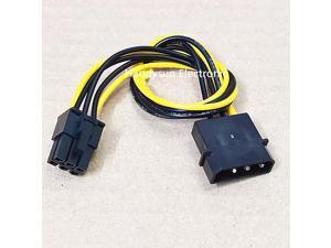 4Pin To 6Pin D type 4 Pin Female To 6 Pin Male PCI-E Power Adapte CPU Graphics Video Card Converter Cable 18AWG 20CM 4Pin To 6Pin D type 4 Pin Female To 6 Pin Male PCI-E Power Adapte CPU Graphics Video Card Converter Cable 18AWG 20CM
