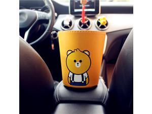 Car Trash Can Cute Cartoon Leather Garbage Bin, 2PCS Car Trash Can Cute Cartoon Leather Garbage Bin, 2PCS