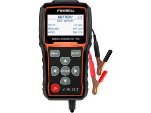 FOXWELL BT705 Battery Tester Car Digital Battery Analyzer for 12V Cars and 24V Heavy Duty Trucks