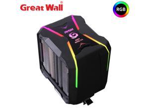 Great Wall 4PIN RGB CPU Cooler Computer Radiator for Intel LGA 1150 1151 1155 1156 LGA775 Heat Sink AURA SYNC CPU Air Cooler