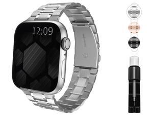 Compatible with apple Watch 38mm 40mm 42mm 44mm band, suitable for iWatch 6/SE/5/4/3/2/1 series, metal stainless steel strap with replaceable bracelet for men/women Compatible with apple Watch 38mm 40mm 42mm 44mm band, suitable for iWatch 6/SE/5/4/3/2/1 series, metal stainless steel strap with replaceable bracelet for men/women