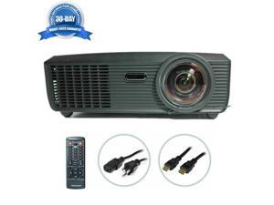 Refurbished Dell S300w DLP Projector 2200 ANSI ShortThrow Gaming HDMI 1080p 1280 x 800 Home Theater Professional Streaming with Accessories bundle