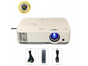 NEC ME331X 3LCD Projector Portable 3300 Lumens 1080p High Contrast For Home and Office Multipurpose Use with Accessories Bundle (Power Cable, HDMI Cable, Remote Control)
