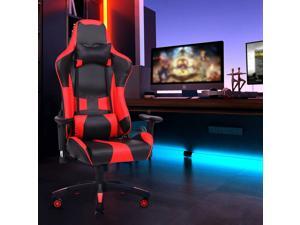 YOUTHUP Racing Style Gaming Chair Adjustable Ergonomic Computer Desk Chair,PU Leather Racing Reclining Swivel High Back Chair with Headrest and Lumbar Support
