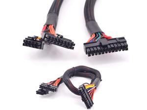18+10Pin to 24 Pin ATX 20+4 Pin Motherboard Flat Power Supply Cable for Corsair AX Series AX860 AX760 PSU Modular 18+10Pin to 24 Pin ATX 20+4 Pin Motherboard Flat Power Supply Cable for Corsair AX Series AX860 AX760 PSU Modular