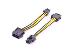 PCI express 6Pin to CPU 8Pin Power supply Cable Computer P8 ( 4+4Pin ) Female to GPU 6Pin male Extension Conversion EPS Cable PCI express 6Pin to CPU 8Pin Power supply Cable Computer P8 ( 4+4Pin ) Female to GPU 6Pin male Extension Conversion EPS Cable