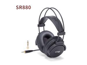 Samson SR880 Closed-Back Studio Headphone Studio Monitor Dynamic Stereo DJ HD Headset Music Earphone Leather Ear Cup
