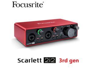 Upgraded  FOCUSRITE Scarlett 2i2 3rd generation professional recording sound card  audio interface with mic preamp