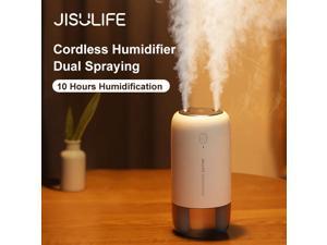 JISULIFE Air Humidifier Diffuser Aroma Diffuser 3600mAh Wireless Rechargeable Portable 500 ml Humidifiers for Home Humidificador