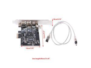 1 Set PCI-e 1X IEEE 1394A 4 Port(3+1) Firewire Card Adapter With 6 Pin To 4 Pin IEEE 1394 Cable For Desktop PC A06 21 Dropship 1 Set PCI-e 1X IEEE 1394A 4 Port(3+1) Firewire Card Adapter With 6 Pin To 4 Pin IEEE 1394 Cable For Desktop PC A06 21 Dropship