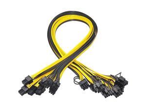 PCI-e 6 Pin To 8 Pin (6 + 2) GPU Power Cable 18AWG 50cm Graphics Cards Mining Server Board PSU Breakout PCIe 6Pin to 8Pin Cable PCI-e 6 Pin To 8 Pin (6 + 2) GPU Power Cable 18AWG 50cm Graphics Cards Mining Server Board PSU Breakout PCIe 6Pin to 8Pin Cable