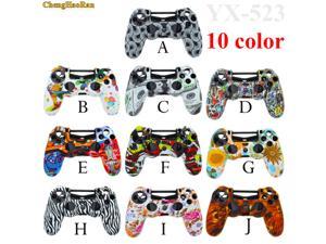 10x Camouflage Camo Silicone Gel Rubber Soft sleeve Skin Grip Cover case for Dualshock 4 Playstation 4 PS4 Pro Slim Controller