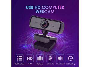 UHD 1440P Webcam Mini Computer PC WebCamera with Microphone Rotatable Cameras for Live Broadcast Video Calling Conference Work UHD 1440P Webcam Mini Computer PC WebCamera with Microphone Rotatable Cameras for Live Broadcast Video Calling Conference Work