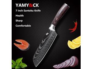 8 inch japanese kitchen knives Laser Damascus pattern chef knife Sharp Santoku Cleaver Slicing Utility Knives tool EDC New 8 inch japanese kitchen knives Laser Damascus pattern chef knife Sharp Santoku Cleaver Slicing Utility Knives tool EDC New