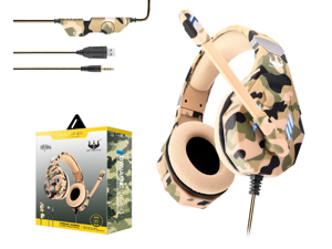 GT92 7.1 camouflage gaming computer headset headset 7.1 gaming headset 7.1 channel + 3.5 single hole + USB camouflage yellow GT92 7.1 camouflage gaming computer headset headset 7.1 gaming headset 7.1 channel + 3.5 single hole + USB camouflage yellow