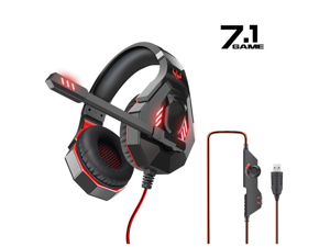 GT92 7.1 camouflage gaming computer headset headset 7.1 gaming headset 7.1 channel + USB red and black GT92 7.1 camouflage gaming computer headset headset 7.1 gaming headset 7.1 channel + USB red and black