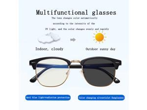 2020 New RMM polygon Anti blue light Discolored Sunglasses metal eyeglasses for men women multi-function Photochromic glasses 2020 New RMM polygon Anti blue light Discolored Sunglasses metal eyeglasses for men women multi-function Photochromic glasses