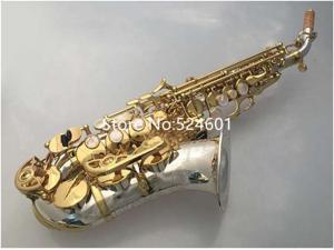 New Arrival MARGEWATE Soprano Saxophone Bb SC-9937 Silvering Brass Musical instrument With Mouthpiece New Arrival MARGEWATE Soprano Saxophone Bb SC-9937 Silvering Brass Musical instrument With Mouthpiece