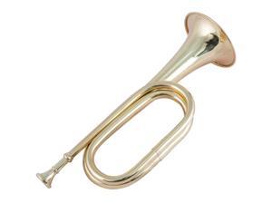 Brass Bugle Paint Copper Horn Cavalry for Brass Musical Instruments Music Lovers Brass Bugle Paint Copper Horn Cavalry for Brass Musical Instruments Music Lovers