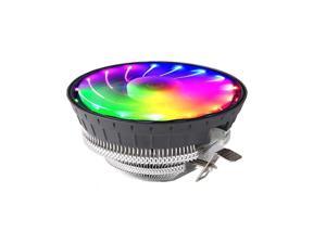 Heatsink CPU Cooler Cooling Radiator Fan for LGA775/AMD/115x Series Colorful LED Desktop Computer PC Mute Cooling Fan Heatsink CPU Cooler Cooling Radiator Fan for LGA775/AMD/115x Series Colorful LED Desktop Computer PC Mute Cooling Fan