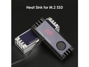 SSD Heatsink Cooler Digital Temp Display Household with Turbo Fan Sets M2 Computer Safety Parts for NVMe M.2 SSD SSD Heatsink Cooler Digital Temp Display Household with Turbo Fan Sets M2 Computer Safety Parts for NVMe M.2 SSD